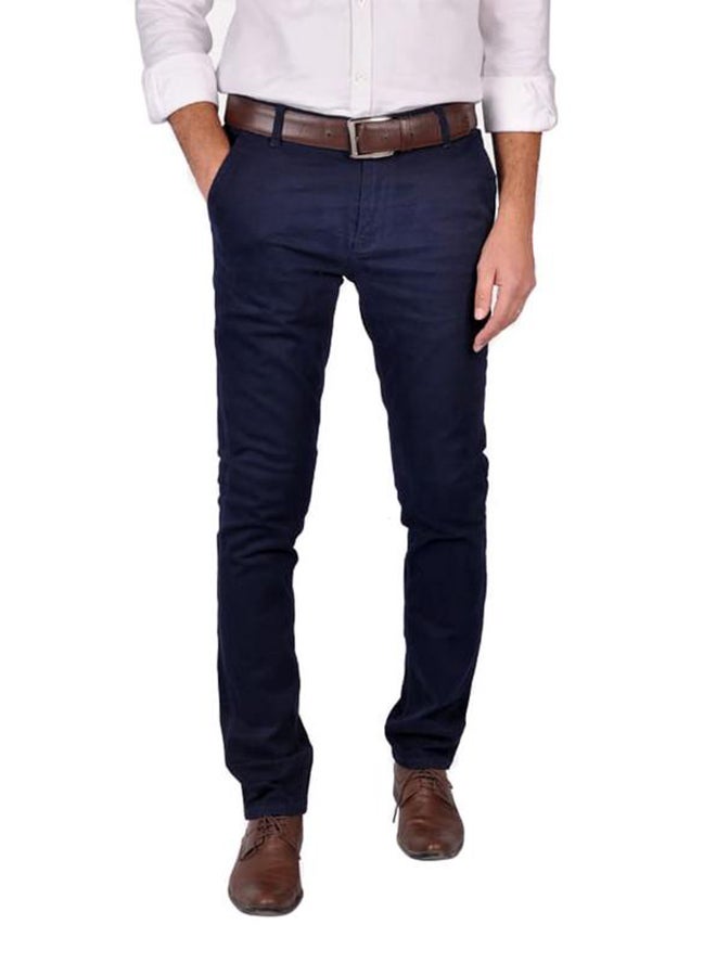 JUPITER Solid Design Pants Dark Blue  - Image 1