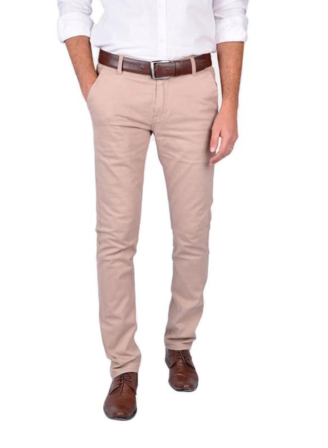 JUPITER Solid Design Pants Beige  - Image 1