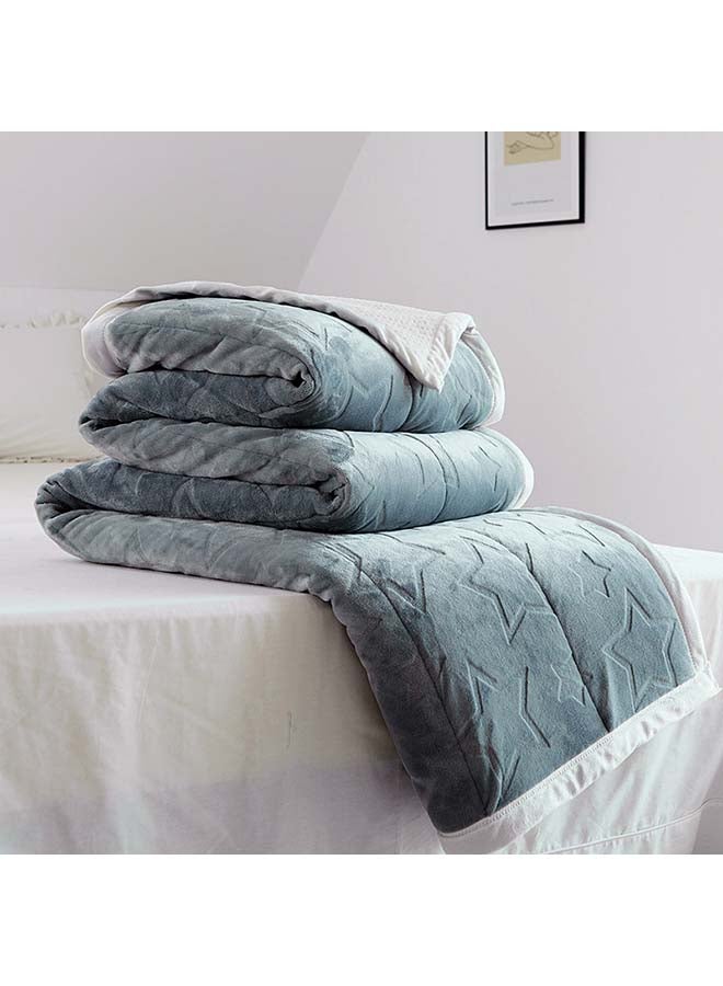 دفاية مزينة بنقوش غائرة cotton رمادي 180x200سم