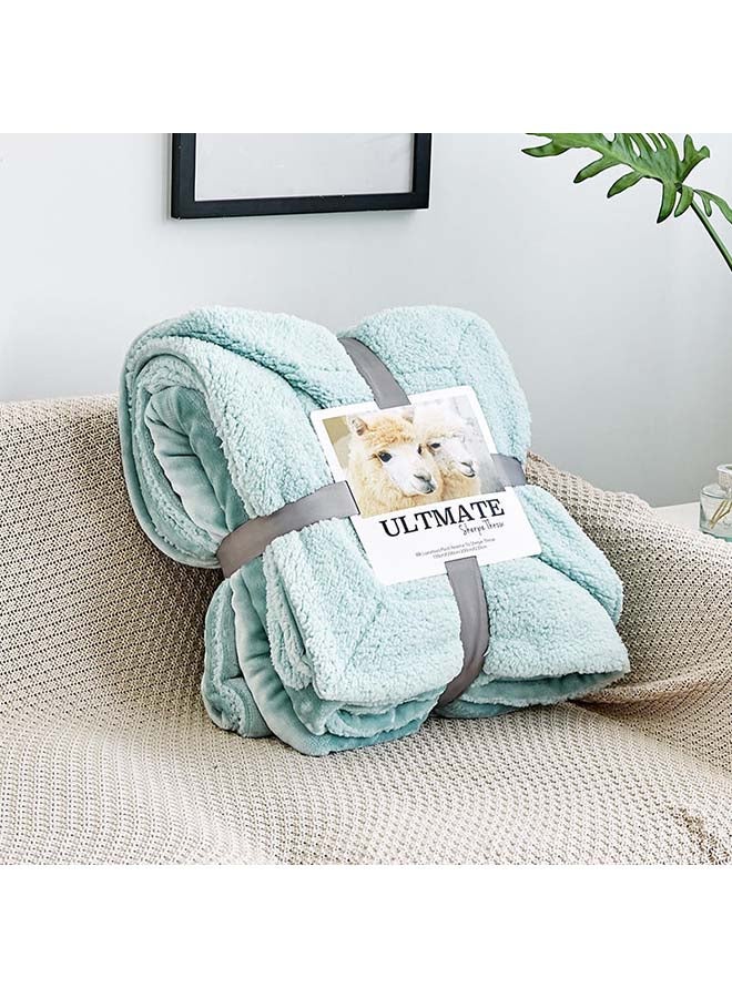 دفاية ناعمة بلون سادة cotton أخضر 150x200سم 