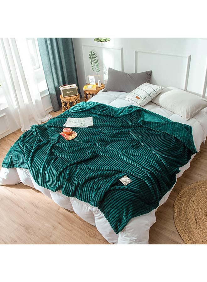 دفاية ناعمة بلون سادة cotton أخضر 200x230سم 