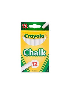 Crayola Pack Of 2 Board Chalks White  - Image 1
