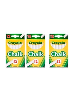 Crayola Pack Of 2 Board Chalks White  - Image 2