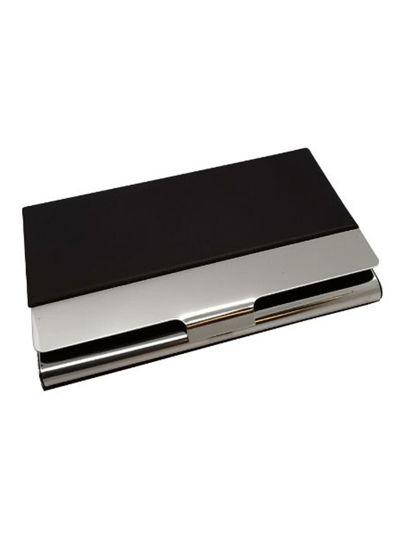 Professional Business Card Holder Silver/Black - Image 1