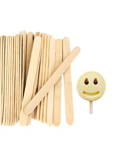Pack Of 200 Wooden Popsicle Ice Cream Stick Beige 200grams