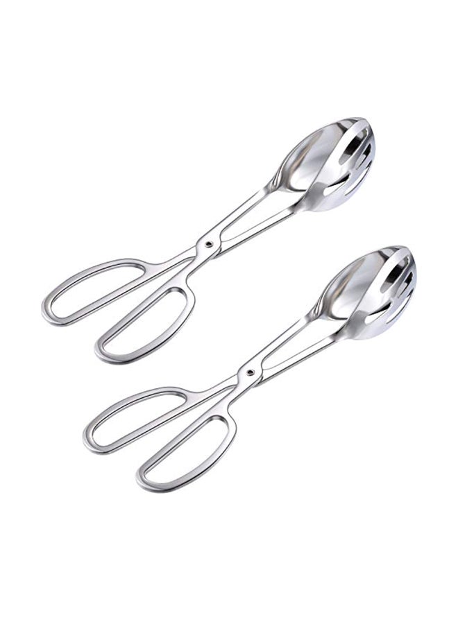 بواو ملقاط المطبخ من قطعتين فضي 500جرام - Image 1