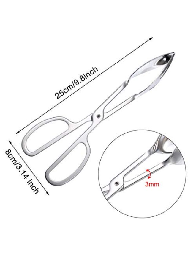 بواو ملقاط المطبخ من قطعتين فضي 500جرام - Image 2