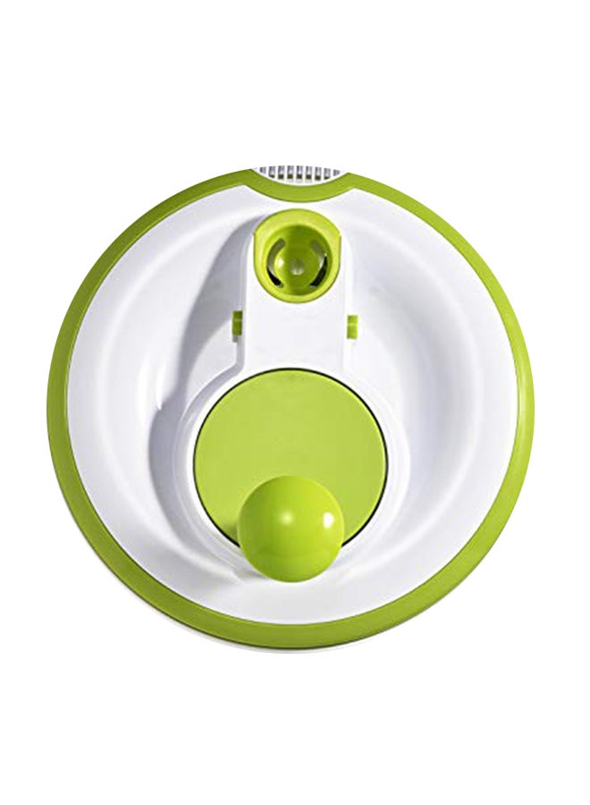 فيت آند فريش مصفاة خضار دوارة من البلاستيك أبيض/أخضر 200جرام - Image 2