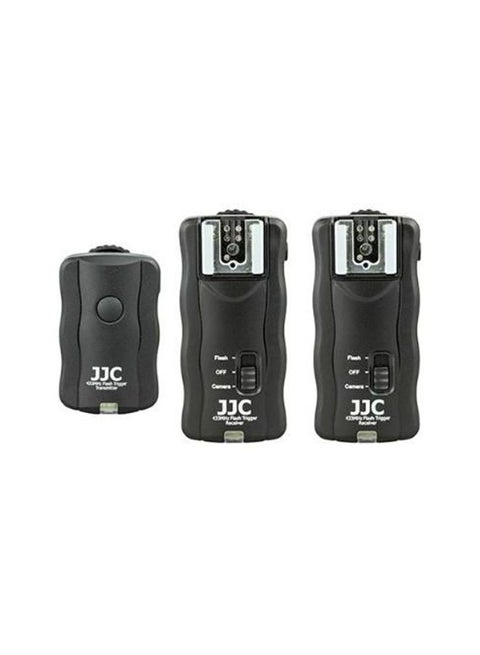 3-In-1 JF-U2 Wireless Remote Control Flash Trigger Kit Black