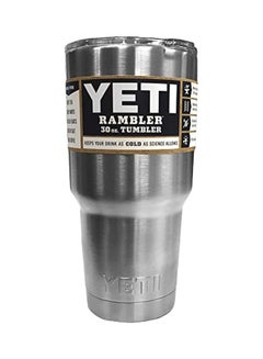 YETI Vacuum Insulated Tumbler with Lid Silver 8.3x5.5x4.6inch  - Image 1