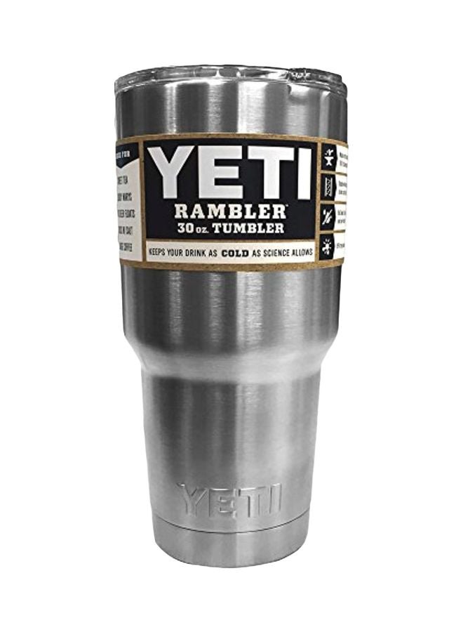 YETI Vacuum Insulated Tumbler with Lid Silver 8.3x5.5x4.6inch - Image 1