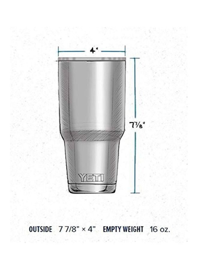 YETI Vacuum Insulated Tumbler with Lid Silver 8.3x5.5x4.6inch - Image 2