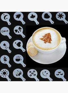 Everrich 16-Piece Coffee Printing Stencil White 33grams  - Image 1