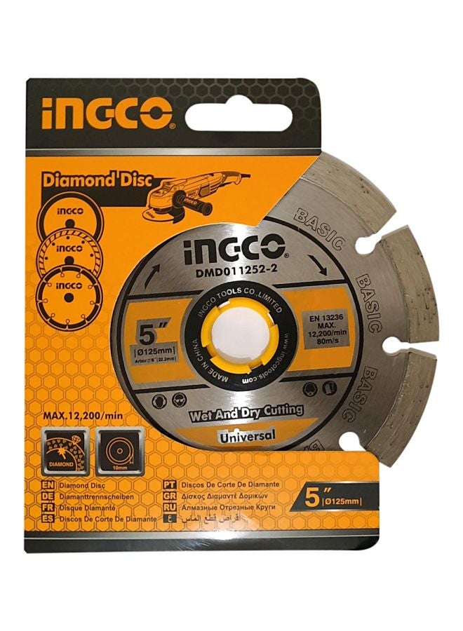 INGCO Wet And Dry Cutting Diamond Blade Silver 5inch 