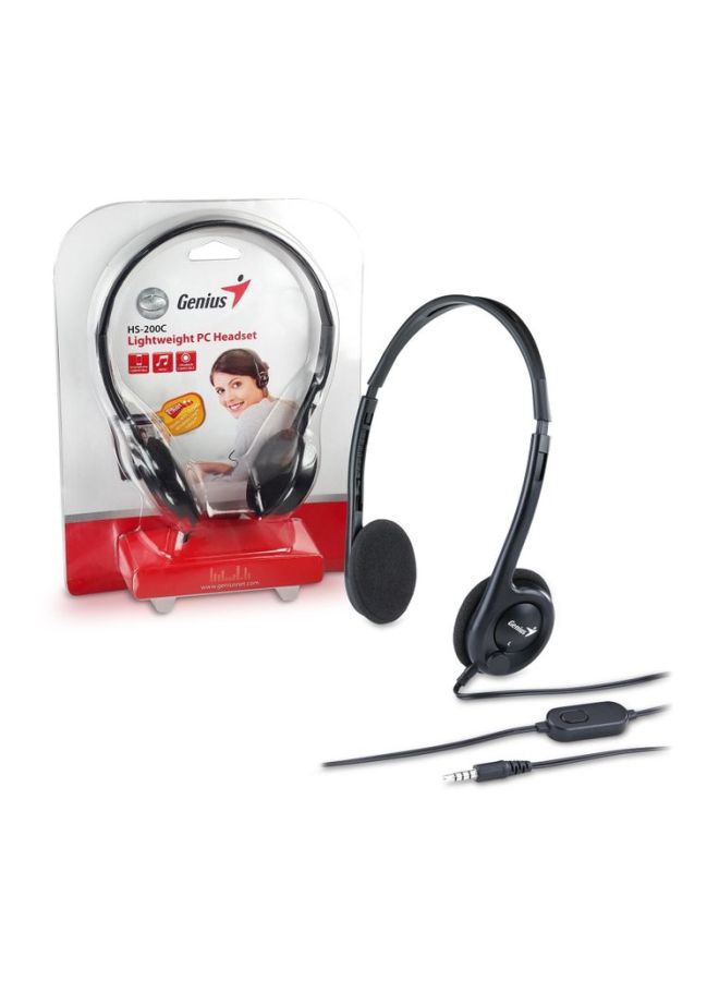 جينيس سماعة رأس بتصميم خفيف يغطي الأذن ملائمة الاستخدام للحاسوب الشخصي أسود - Image 2