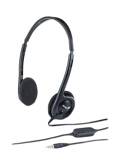Lightweight PC Over-Ear Headset Black