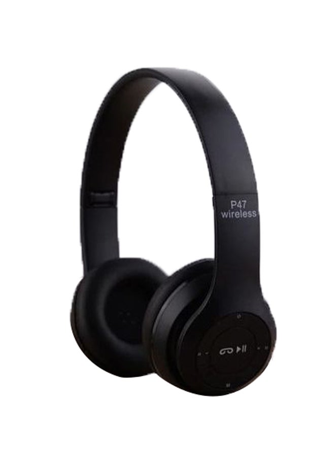 Bluetooth Over-Ear Headphones With Mic Black - Image 1