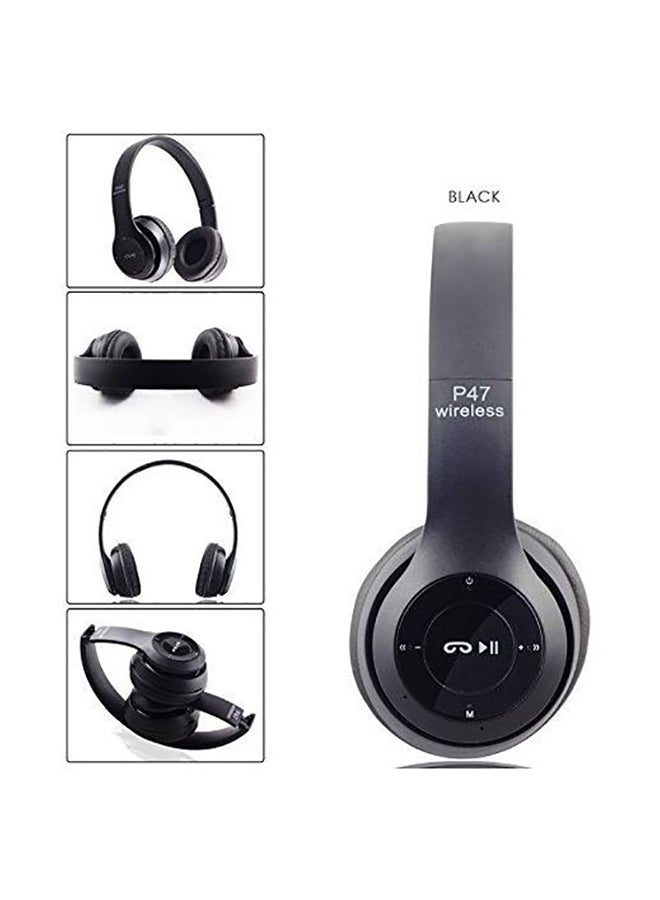 Bluetooth Over-Ear Headphones With Mic Black - Image 2