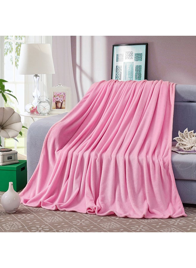 بطانية سرير سميكة ومريحة قطن وردي 200x200سم - Image 2