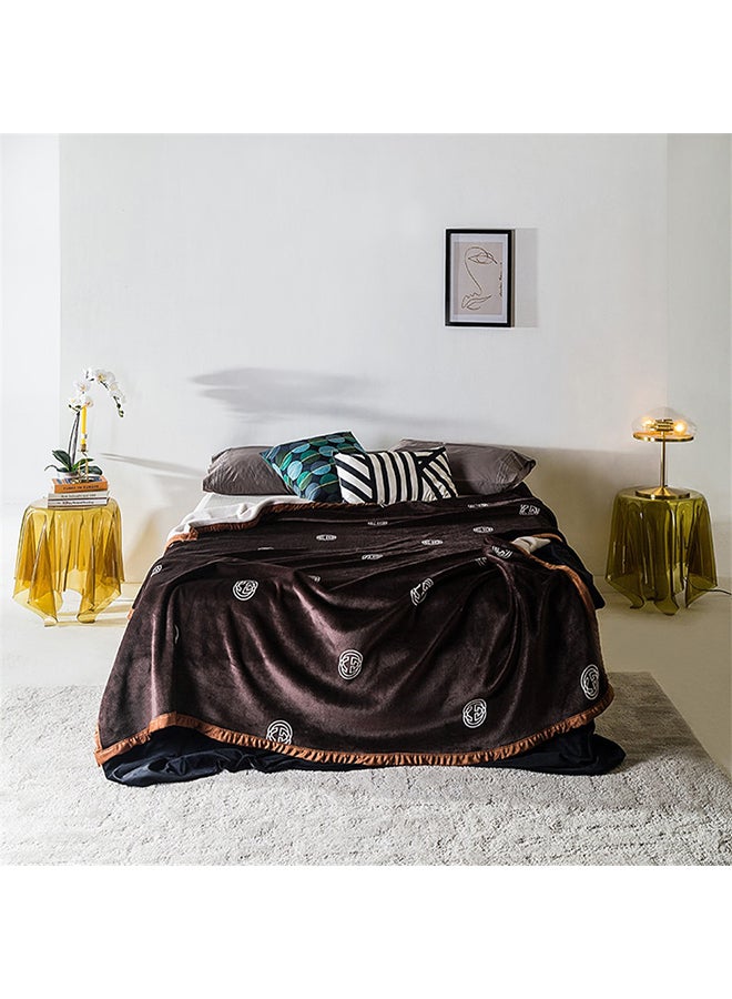 دفاية بلون سادة cotton متعدد الألوان 200x230سم  - Image 1