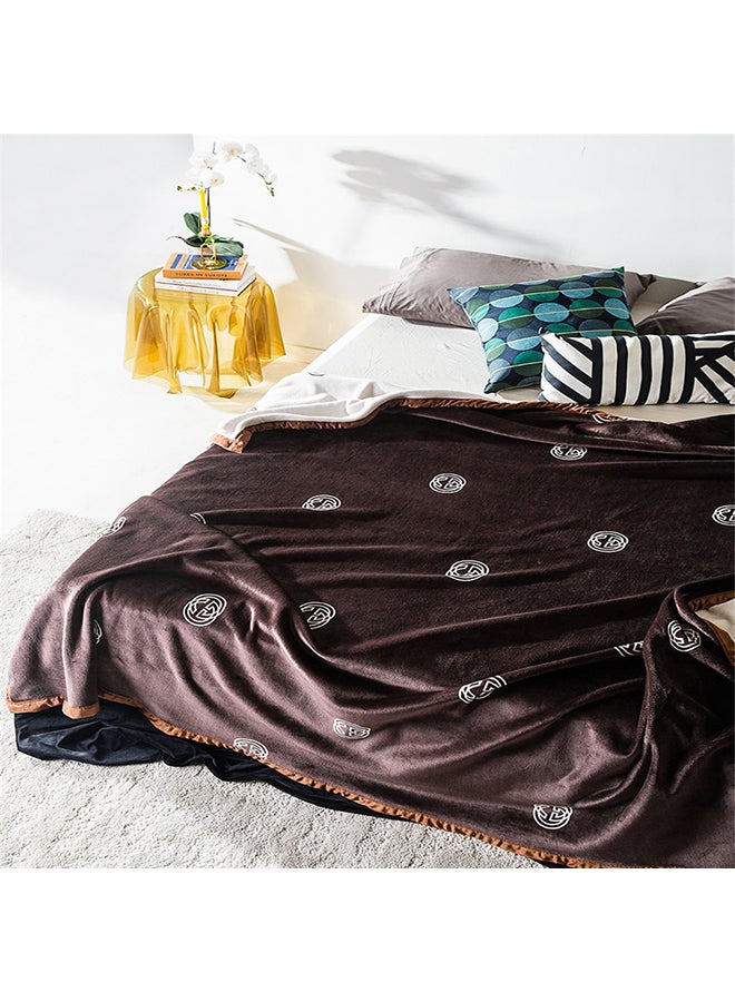 دفاية بلون سادة cotton متعدد الألوان 200x230سم  - Image 2