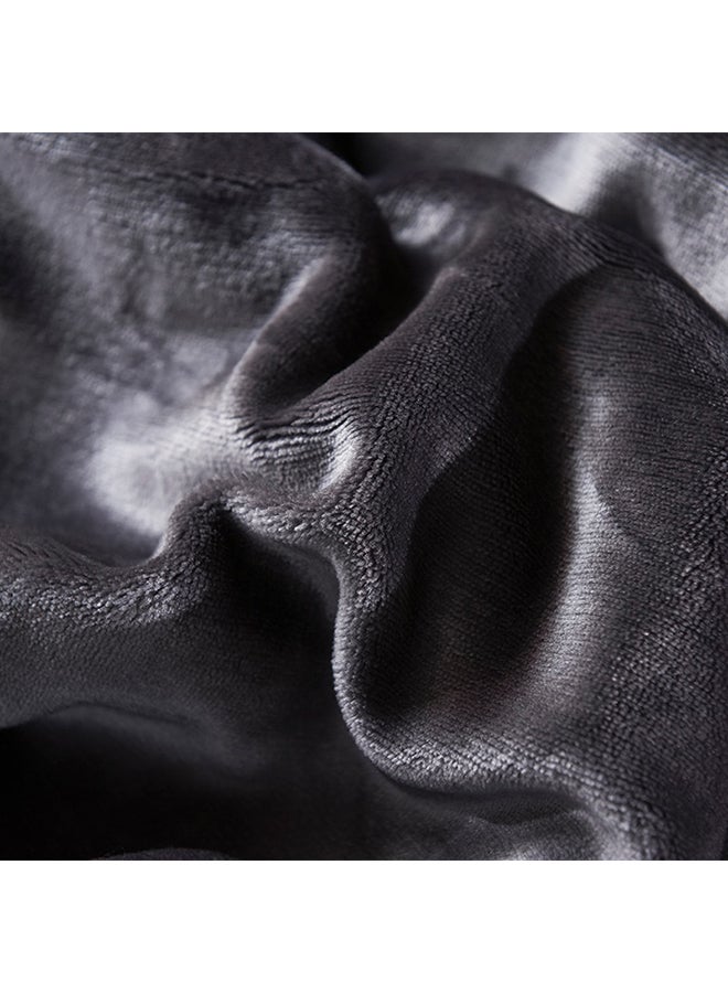 بطانية ناعمة بوجهين cotton أسود 200x230سم  - Image 3