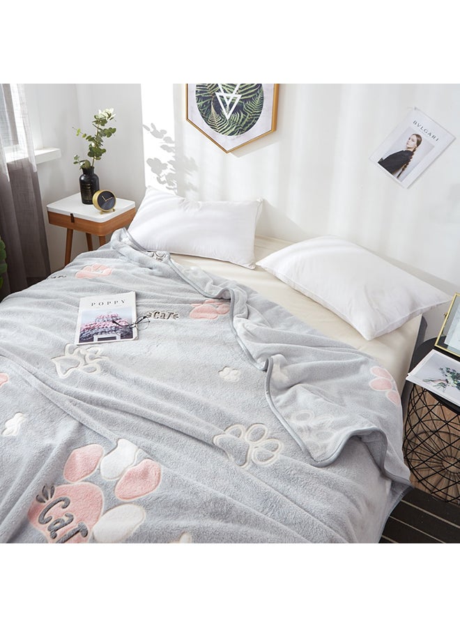 بطانية ديكور ناعمة ومريحة بنقشة كف حيوان polyester متعدد الألوان 150x200سم - Image 2