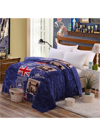 Simple Comfortable Soft Blanket cotton Blue 150x200cm - v1569249897/N30162997A_1