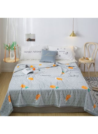 Fruit Pattern Throw Blanket cotton Multicolour 200x230cm - v1569249900/N30163004A_1