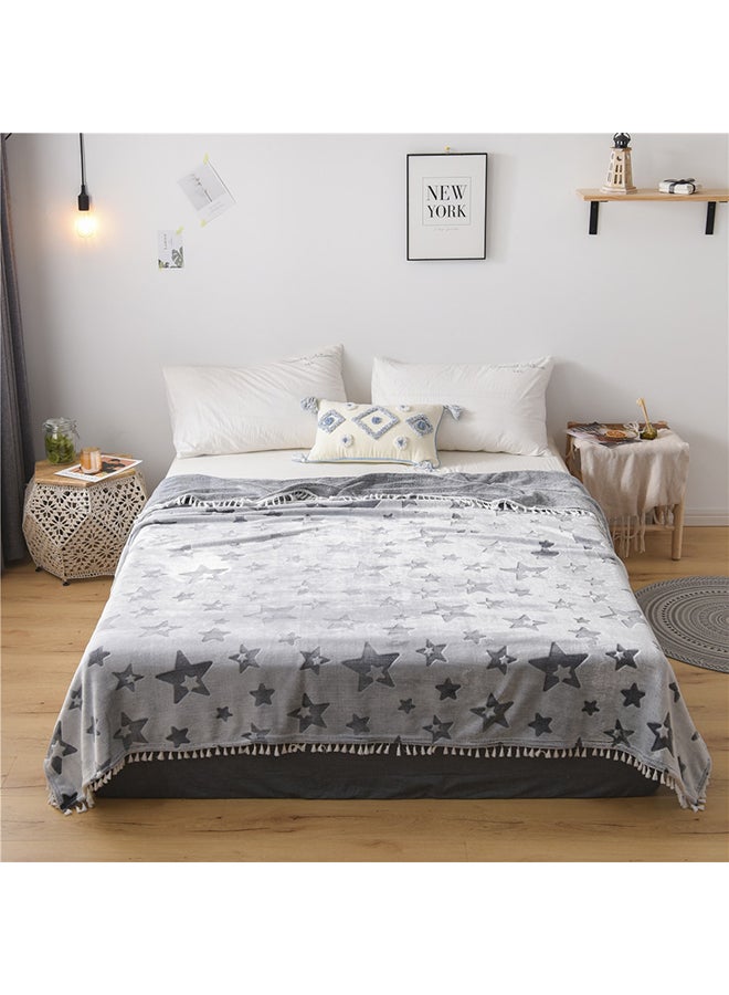 بطانية ناعمة وبتصميم نجوم cotton متعدد الألوان 150x200سم