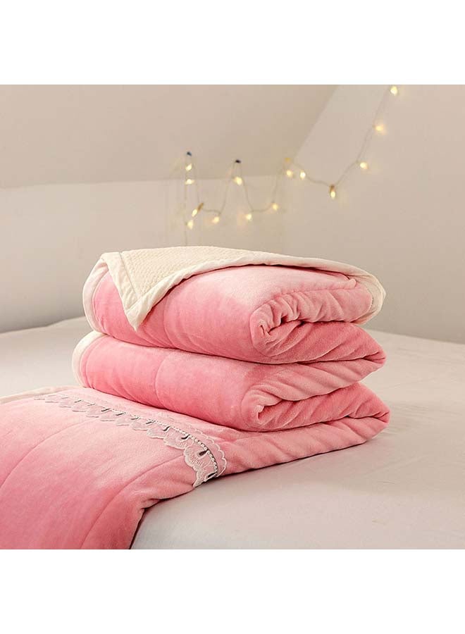 دفاية بتصميم ناعم cotton وردي 150x200سم 