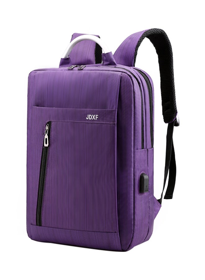 حقيبة ظهر للابتوب والعمل بتصميم بسيط وعصري أرجواني