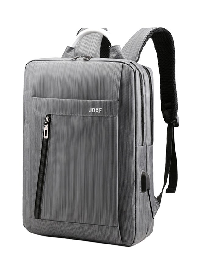 Fashion Brief Design Business Laptop Backpack Grey 