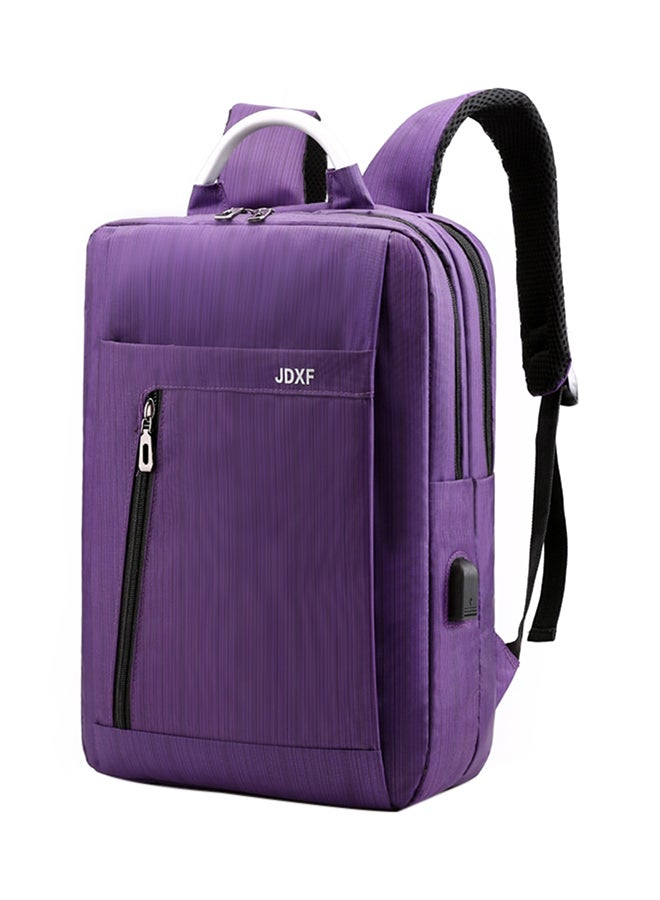 Fashion Brief Design Business Laptop Backpack Purple 