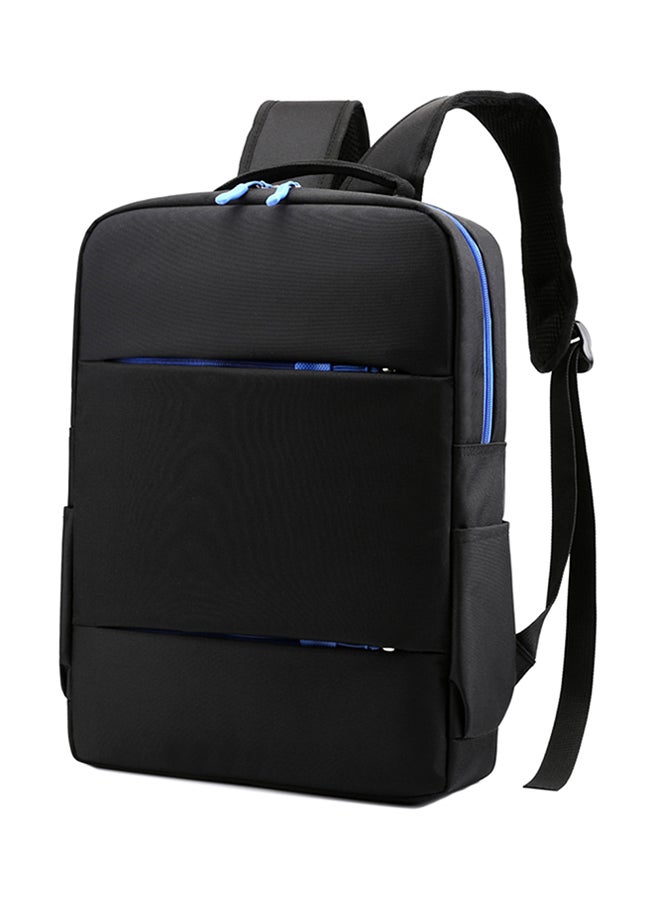Fashion Patchwork School Laptop Backpack Black