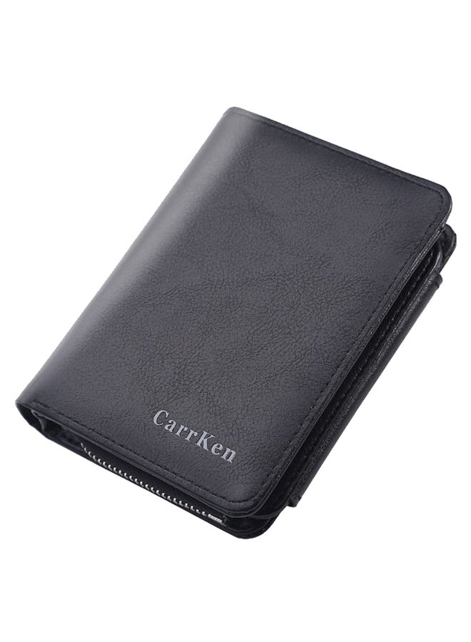 CarrKen Lightweight Zipper Closure Wallet Black  - Image 1
