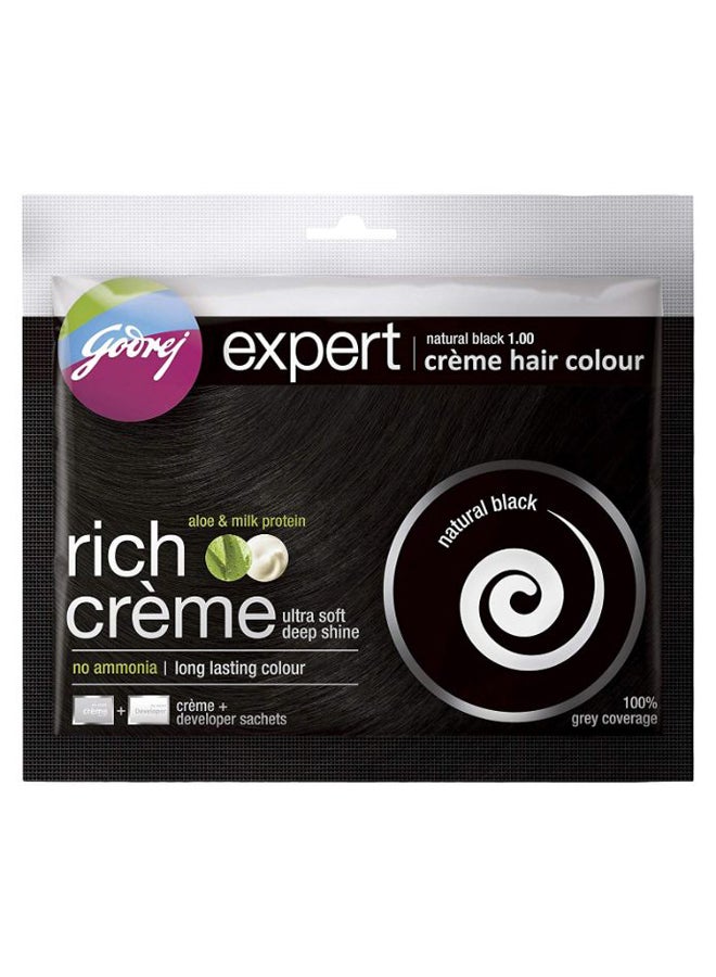 Godrej - Expert Rich Creme Hair Color Natural Black 1.00 20ml - Image 1