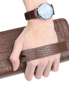 Crocodile Pattern Patchwork Hand Hold Clutch Brown - v1569256613/N30132135A_3