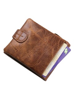 JINBAOLAI Multi-Functional Durable Vintage Wallet Brown  - Image 3