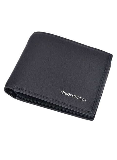 2-Fold Retro Multilayer Casual Style Wallet Black