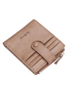 Bifold Multi-Layer Anti-Theft Wallet Brown