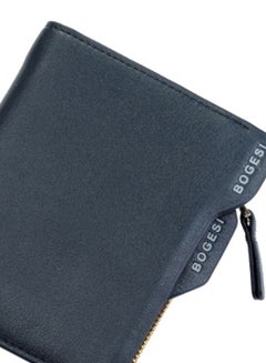 BOGESI Bifold Lightweight Zipper Wallet Blue  - Image 2