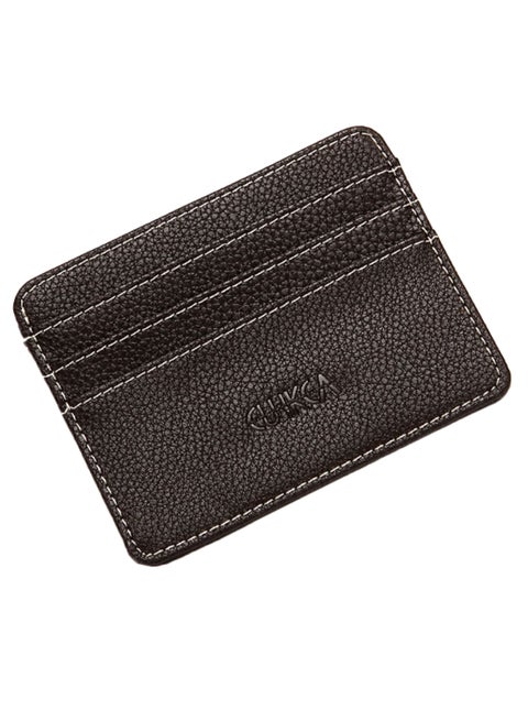 Portable Multi-Layer Anti-Theft Card Holder Brown