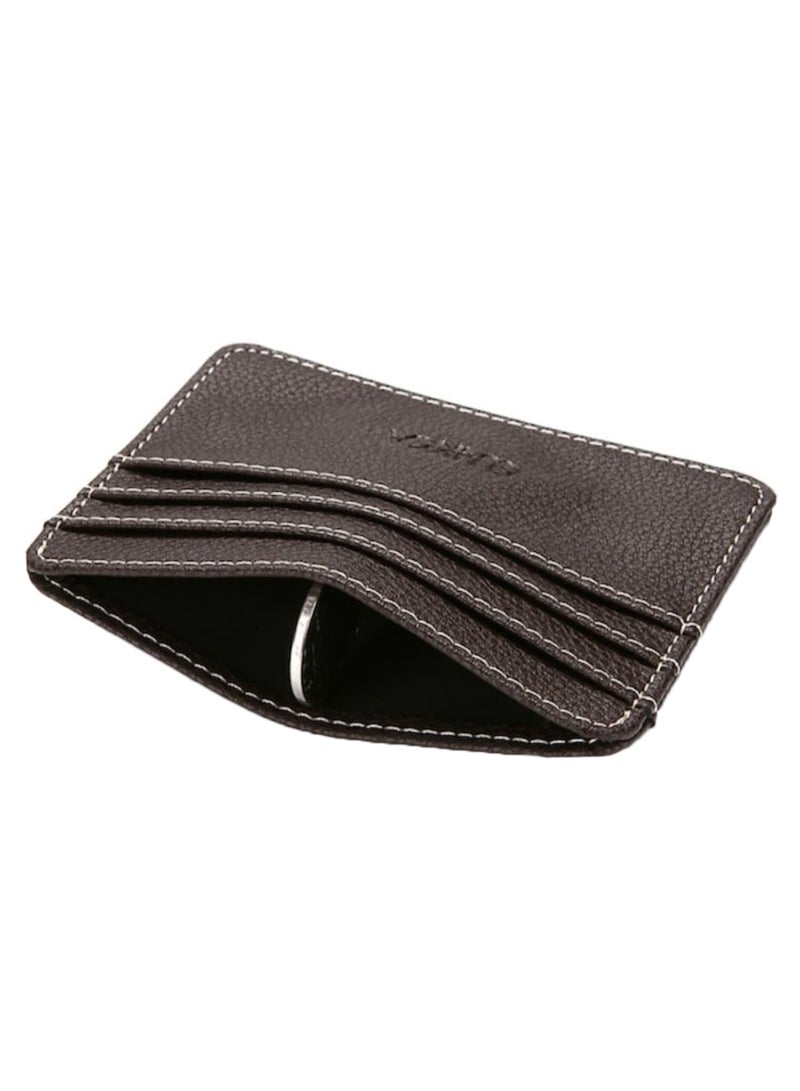 Portable Multi-Layer Anti-Theft Card Holder Brown