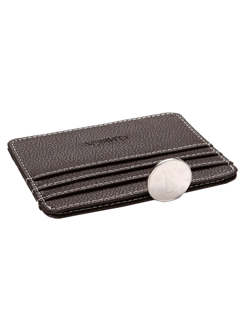 Portable Multi-Layer Anti-Theft Card Holder Brown