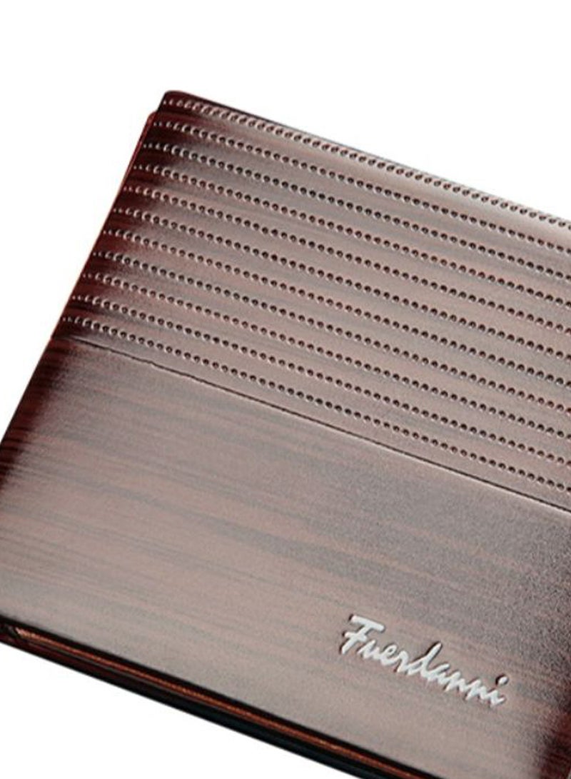 Fuerdanni Bifold Embossed Business Wallet Brown - Image 2