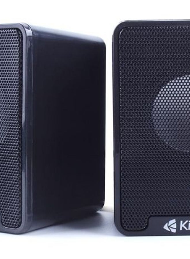 Kisonli 2-Piece Mini Digital Speaker Set K100 Black - Image 2