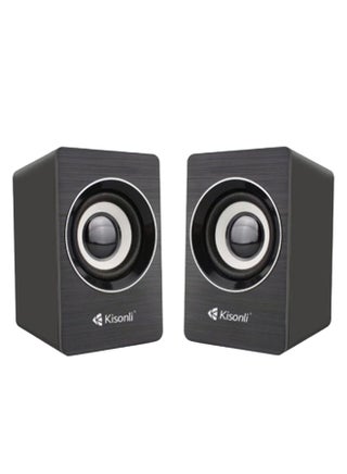 2-Piece Mini Digital Speaker Set A707 Black - v1569308020/N30097200A_1