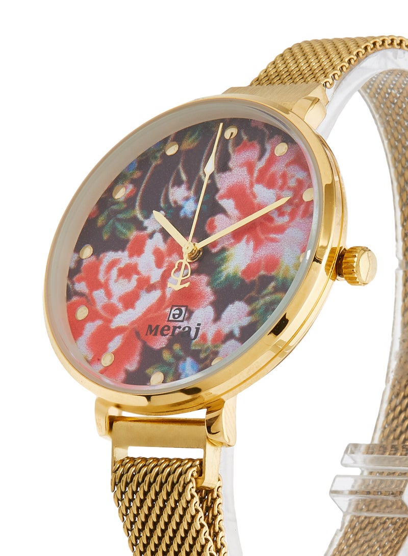 MERAJ girls Alloy Analog Wrist Watch WEAR10018GPC - Image 2