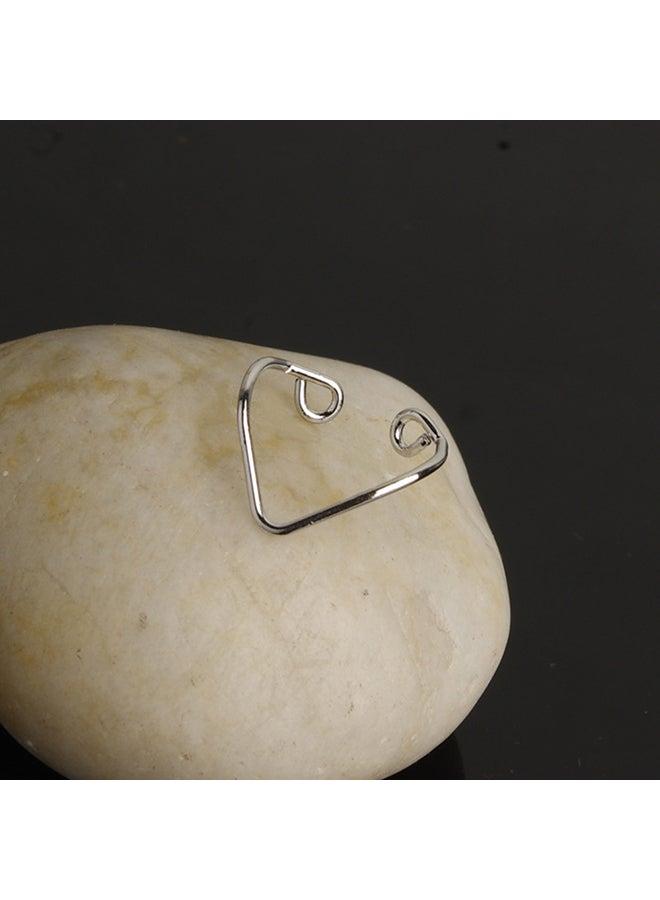 شاربدو خاتم لإصبع القدم على شكل حرف V بسيط مصنوع من خليط معدني - Image 2